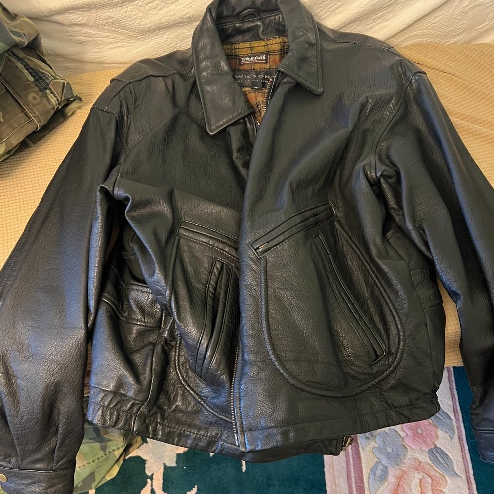 Wilson leather winter jacket - Picture 3 of 16